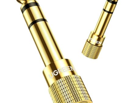 UGREEN 3.5mm to 6.5mm Stereo Jack Audio Adapter Plug - Made with Solid Brass Copper and Gold Plated Contacts for Guitar, Mixer, Amplifier, Headpone, Speaker, PC, TV, Tablet, Phone, MP3, etc. | 20503 For Sale