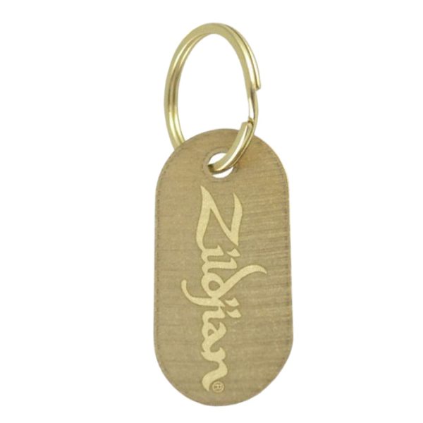 Zildjian Bronze Dog Tag Keychain with Laser-Etched logo for Drummers and Musicians | T3907 Online Sale