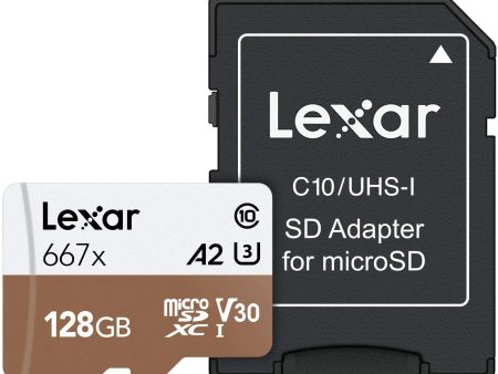 Lexar Professional 1000x Micro SDXC UHS-I Memory Card with up to 128GB Storage Capacity LSDMI128B667A Sale