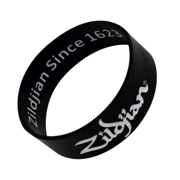 Zildjian Silicone Wristband Bracelet Baller for Drummers and Musicians (Black) | T4543 Supply