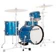 Ludwig LC179X Questlove Breakbeats 4-Piece Shell Pack Drum Set with 10  Tom, 13  Floor Tom, 16  Bass Drum, & 14  Snare (Arctic Blue, Black Sparkle, Wine Red Sparkle) Online now