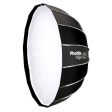 [CLEARANCE] Phottix Raja 85cm Quick-Folding Umbrella Style Round Softbox with Grid, Removable Interior Baffle and Bowens S-Mount for Photography | PH82728 Hot on Sale