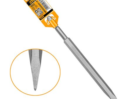 INGCO SDS PLUS Pointed Chisel 14x250mm for Concrete, Brickwork, and Sand Blasting Finishing (Sold per piece) | DBC0112501 For Cheap