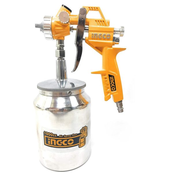 INGCO ASG3101 Air Paint Spray Gun Suction Type for Base Coat with 1000cc Paint Capacity, 1.5mm Standard Nozzle, Up to 4bar Operating Pressure Cheap