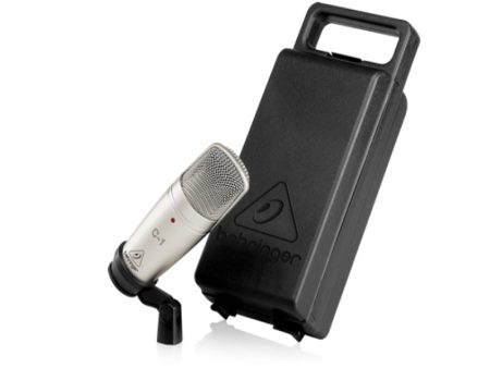 Behringer C-1 Medium-Diaphragm Studio Condenser Microphone with Cardioid Polar Pattern, Swivel Stand Mount Included, Ultra-Low Noise Transformerless FET Input, 3-Pin XLR Connector, 40Hz to 20kHz Frequency Response For Discount