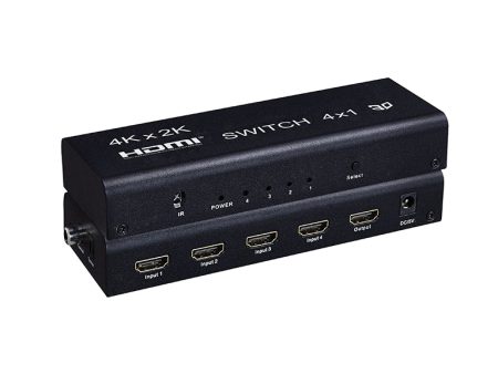 [CLEARANCE] ArgoX HDSW4 4K Ultra HD HDMI Video Switcher 4x1 with Audio Output, Supports 3D, 3.4Gbps Data Rate and TMDS Clock, IR Remote Control, 24 30 36bit Deep Color, AWG26 Cable for DVD Players, Projectors, A V Receivers, Set Top Boxes For Cheap