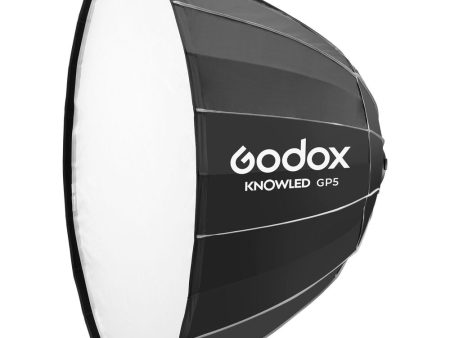 [CLEARANCE] Godox GP5 150cm Round Parabolic Softbox Built-In Speed Ring, G mount, KNOWLED MG1200Bi Bi-Colour LED Light for Studio Photography and Lighting Online Hot Sale