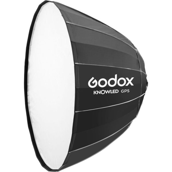 [CLEARANCE] Godox GP5 150cm Round Parabolic Softbox Built-In Speed Ring, G mount, KNOWLED MG1200Bi Bi-Colour LED Light for Studio Photography and Lighting Online Hot Sale