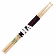 Vic Firth SBG Benny Greb Signature Lacquer Hickory Tear Drop Tip Drumsticks with Medium Taper for Drums and Cymbals Online Hot Sale