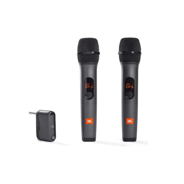 JBL Wireless Microphone Set + Signal Receiver Dongle with 20Hrs  - 700mAh Rechargeable Battery, Max 30m Operating Range, High Vocal Quality, JBL Pro Sound, USB Type-C Cable for PartyBox   PartyBox Encore Speakers Online Sale