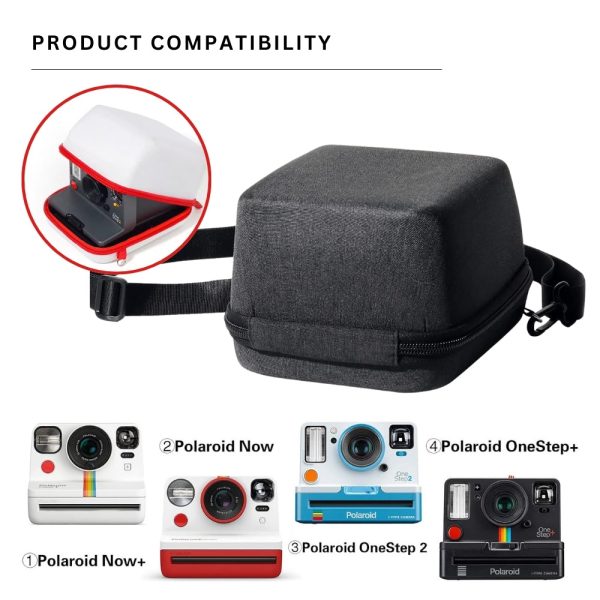 Pikxi Protective Hard Case Storage Bag for Polaroid I-2   Now   Now+ Instant Film Cameras with Body Strap Fashion