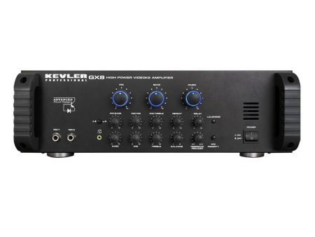 KEVLER GX-8 900W X2 High Power Integrated Amplifier with 3.5mm Jack Mic Input, Feedback Reducer, Mic Priority Button, Effects Master Controls for Karaoke System Hot on Sale