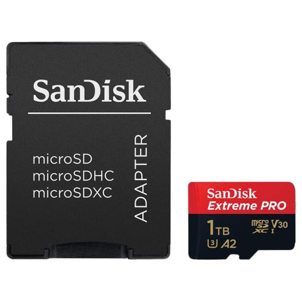 Sandisk Extreme Pro Micro SD Card 1TB UHS-I SDXC Class 10, 200mb s and 140mb s Read and Write Speed A2 with Adapter | SDSQXCD-1T00-GN6MA Hot on Sale