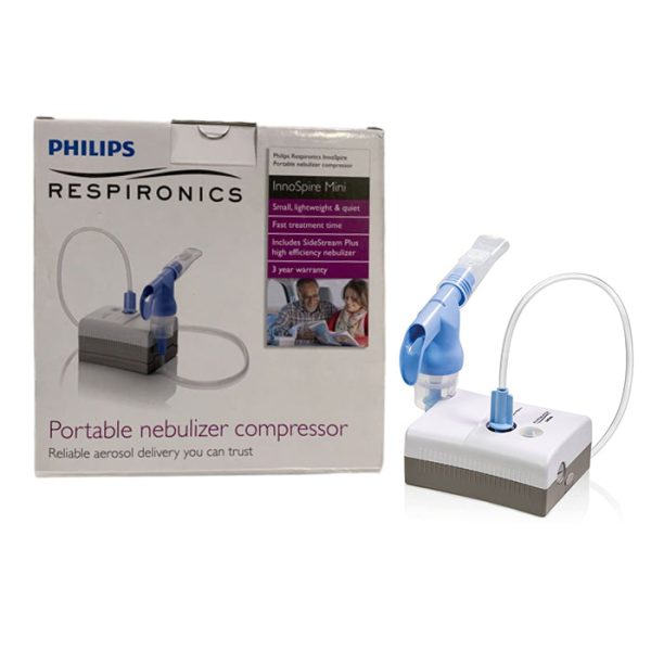 Philips Respironics Portable InnoSpire Mini Compressor Nebulizer with Carrying Case, AC Power and 12V DC Car Adapter Discount