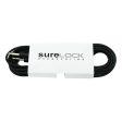 Surelock 20ft PVC Jacket Instrument Cable with 1 4-inch Male to Male Plugs for Guitars and Keyboards | BC307 Online now