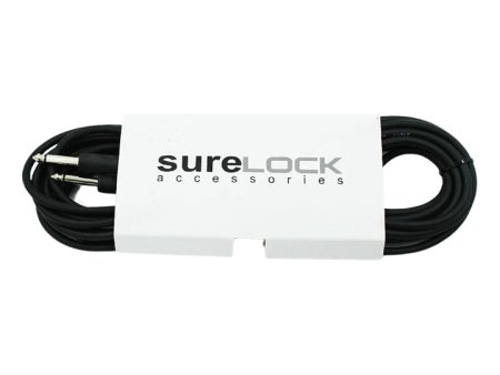 Surelock 20ft PVC Jacket Instrument Cable with 1 4-inch Male to Male Plugs for Guitars and Keyboards | BC307 Online now