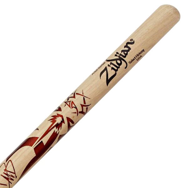 Zildjian ZASDG Dave Grohl Artist Series Signature Drumsticks with Two-Color Art Tattoo Design for Drums and Percussion Online Hot Sale