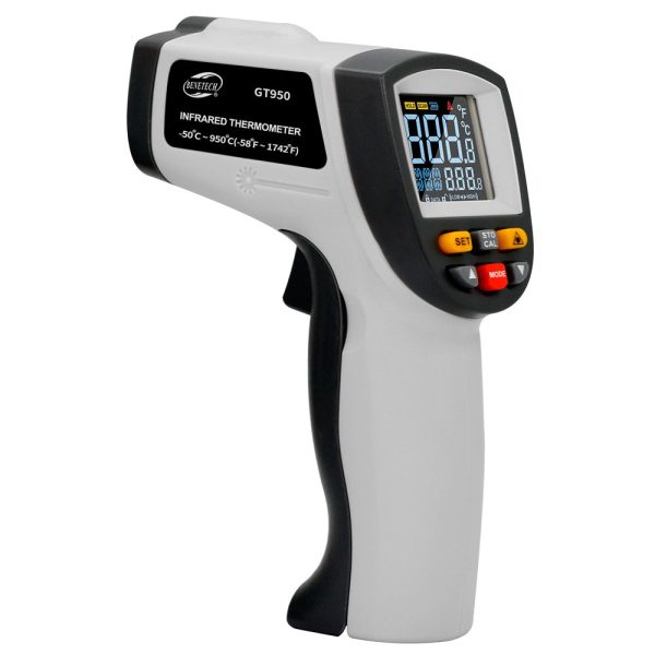 [CLEARANCE] Benetech Non-Contact Infrared Thermometer Digital Thermal Scanner (Battery Included) with (-50°C - 780°C   950°C) Sensor, Data Logging, LCD Display for Hot Hazardous Objects, Body & Forehead Temperature Check | GT750 GT950 Discount