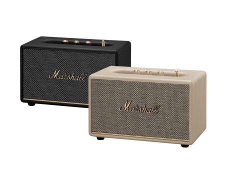 Marshall Acton III Portable Bluetooth Dynamic Speaker BT 5.2 with Multi Stream Feature, Built-In 3.5mm Input, Adjustable Bass and Treble Controls and Iconic Amp-Style Design (Black, Cream) on Sale