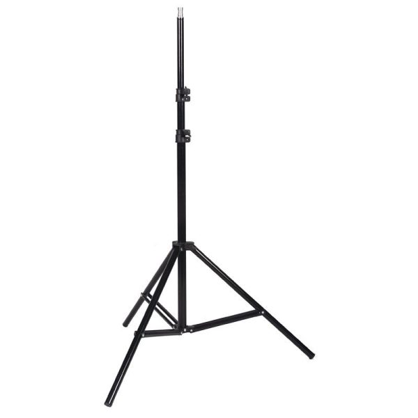 Godox 260T Air Cushioned 3-Section Aluminum Light Stand with (100cm to 260cm) Extendable Height and Round Shape Tripod Legs for Studio Lighting & Equipment Supply