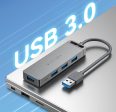 Vention 4-Ports USB 3.0 Hub OTG Extension Charging Splitter with Power Supply, 0.15m   0.5m   1m USB Cable, 5Gbps Data High Speed for Laptop, MacBook, Chrome, Linux OS, Surface Pro, PC, USB Flash Drives, Mobile, PS4 | CHLH Series For Sale