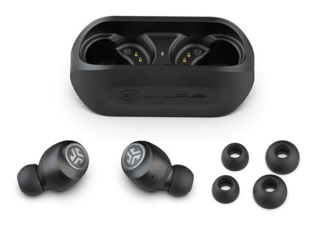 JLab Go Air True Wireless Earbuds Build-In Mems Mic, Bluetooth 5.0, 30+ ft Range with Charging Case + Integrated Charging Cable, 3 EQ Sound Settings Signature, Balanced, Bass Boost (Black, Blue Black, Green Black, White Gray) Online now