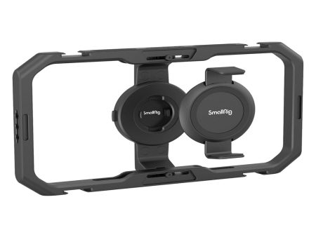 SmallRig Quick Release Universal Phone Cage for 2.5 to 3.4  Wide iPhone & Android Smartphone with 4x Cold Shoe Mounts & 12x 1 4 -20 Threaded Holes | 4299 Cheap