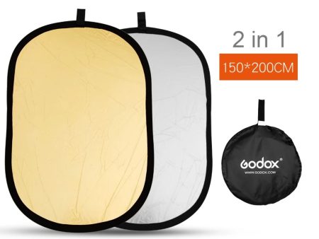 Godox RFT-01 B Level 2-in-1 Portable Multi-Disc Reflector Board 150*200CM on Sale