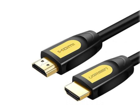 UGREEN 1080P 60Hz HDMI Male to Male Cable Connector with Gold Plated Ethernet, 18Gbps Transfer Speed for TV, Projector, Monitor (Yellow-Black) (0.75 Meters) | 10151 For Discount