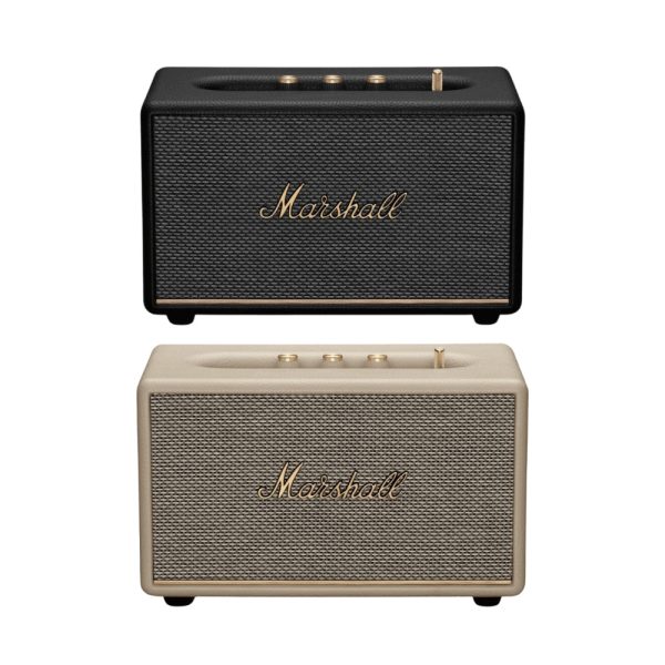 Marshall Acton III Portable Bluetooth Dynamic Speaker BT 5.2 with Multi Stream Feature, Built-In 3.5mm Input, Adjustable Bass and Treble Controls and Iconic Amp-Style Design (Black, Cream) on Sale