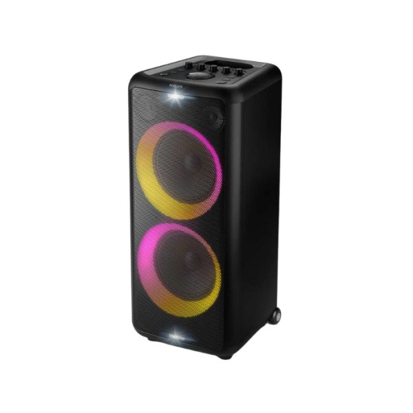 Philips 160W 2-Way Bluetooth Party Speaker with Strobe Light, Mic Guitar Inputs, Special Karaoke Functions, 14-Hours Playtime (TAX5206 73) Online Hot Sale