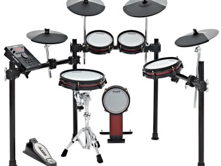 [CLEARANCE] Alesis Crimson II SE 9-Piece Electronic Drum Kit with Mesh Heads, MIDI In Out, Dual-Zone Mesh Pads, Triple-Zone Ride, Cymbals with Choke, Double Kick Compatible Online now