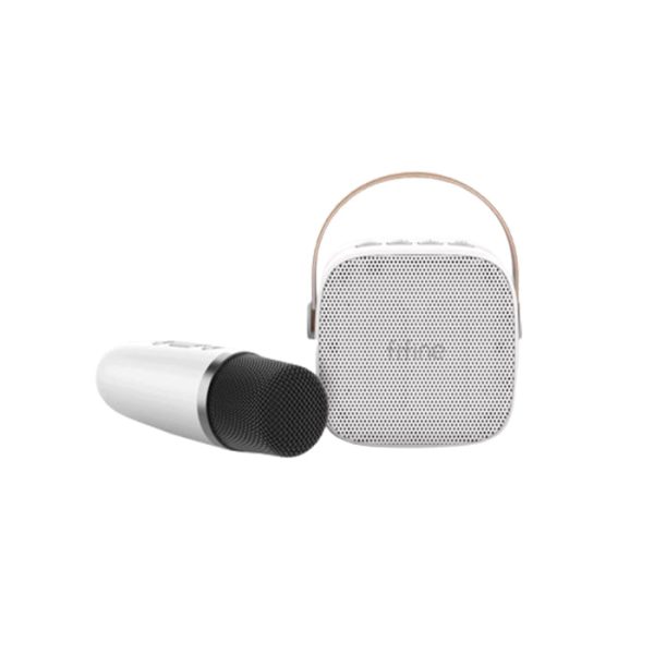 Fifine E1 Mini Handheld Karaoke Condenser Microphone and Speakers with Bluetooth 5.0, 5Hours Playtime Multiple Audio Input Modes for Music, Recording, Gaming, Podcasting, (Pink, White) Online now