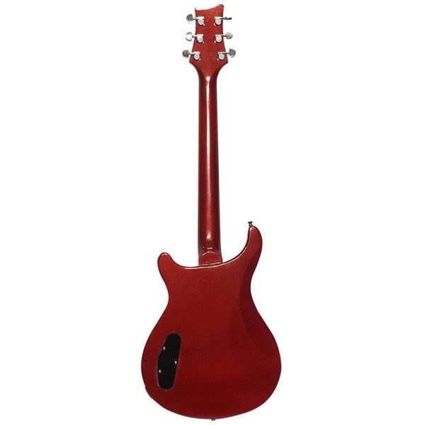 Fernando CSNF-HH 6-String 22 Fret Electric Guitar with 3 Way Switch, Rosewood Fingerboard, Flamed Maple Top and Glossy Finish (Flame Red, Sunburst) Online now