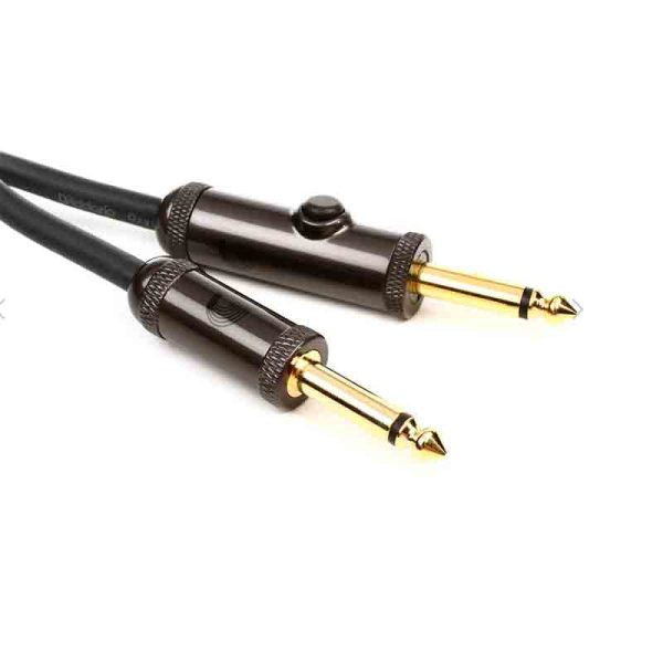 Planet Waves 15ft Circuit Breaker Instrument Cable Gold Plated with 1 4  TS Male to Male Plugs For Guitar | PW-AG-15 Cheap