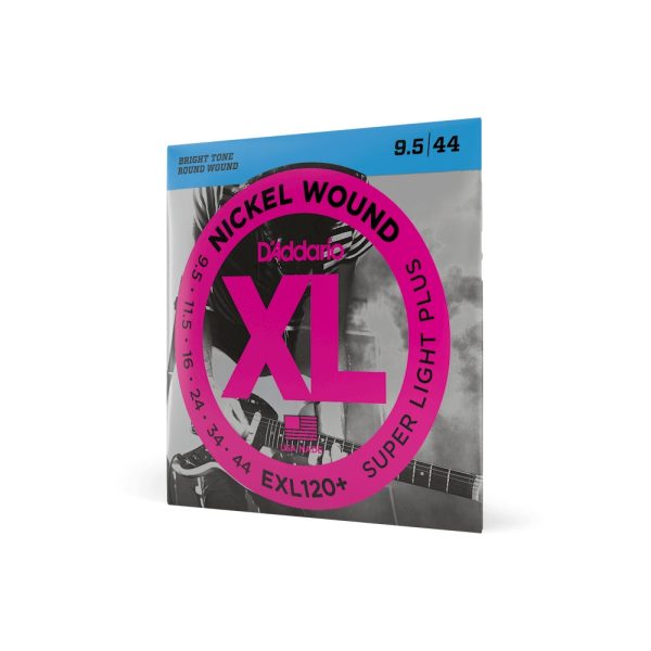 D Addario XL Super Light Plus Electric Guitar Strings Set (.0095-.044) with Nickel Wound & Carbon Steel | EXL-120 PLUS Hot on Sale