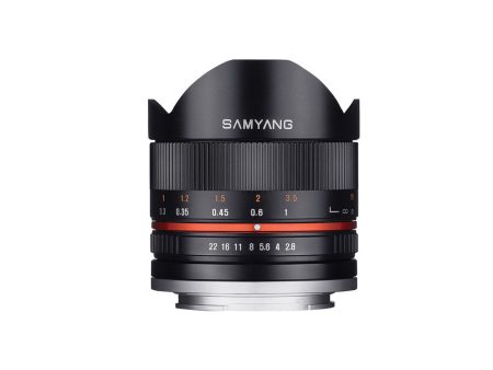 Samyang 8mm f 2.8 UMC Fisheye II Manual Focus Wide Angle APS-C Lens for Fujifilm X Mount Cameras | SY8MBK28-FX Fashion