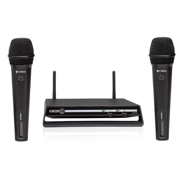 CAROL DWR-882 2.4GHZ Dual Handheld Digital Wireless Microphone with 16 Channel, 20 Meters Transmission Range Online