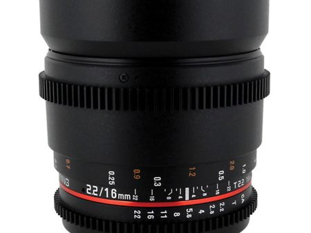 Samyang 16mm T2.2 Manual Focus APS-C Wide Angle Cine Lens for Micro Four Thirds MFT Mount Cameras | SYCV16M-MFT Online Sale