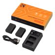 K&F Concept NP-FW50 (3-Pack) 1100mAh Rechargeable Camera Battery and Triple Slot Charger Kit with USB Type-C   Micro B Input for Sony Alpha 7, Alpha 7R, A7S, A7M2, NEX-3, NEX-5, NEX-6, NEX-7, NEX-F3, SLT-A33 Cyber-Shot, DSC-RX10 For Discount