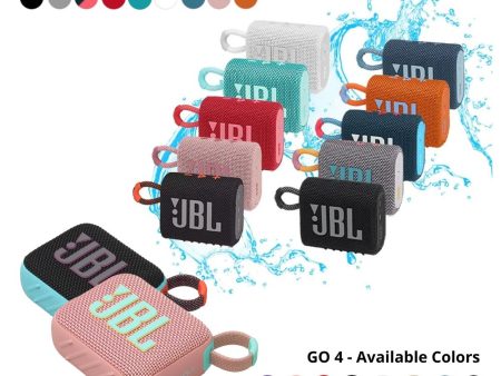 JBL GO 4 JBL GO 3 4.2W RMS Water Proof and Dustproof Ultra-Portable Bluetooth Speaker with a JBL Portable App and Features Exclusive Colorways of Designs Discount