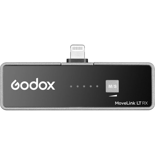 Godox MoveLink LT2 Compact Wireless Microphone System 2.4GHz (TX TX RX) with Lightning Connector, 2 Lavalier Mics for Smartphone Audio Recording Vlogging Cheap