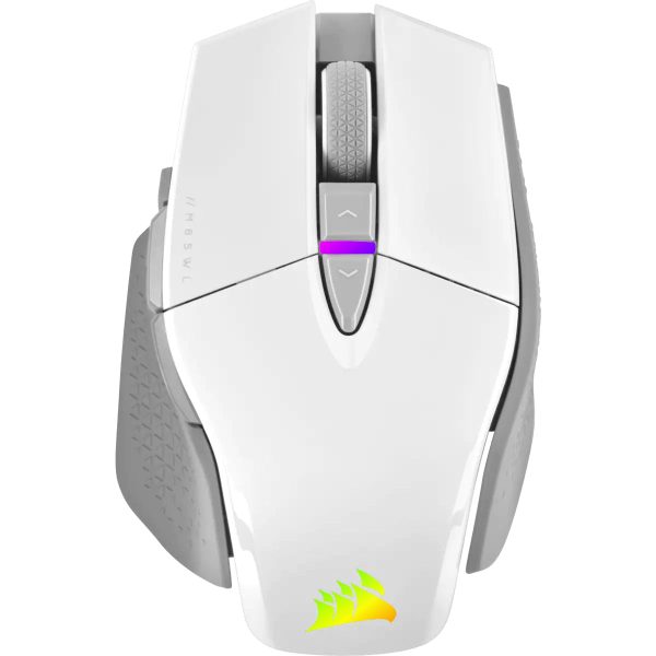 [CLEARANCE] CORSAIR M65 iCUE RGB Ultra 26,000 DPI Tunable FPS Wireless Gaming Mouse with Adjustable Weights, 8 Programmable Buttons, Wired, BT and Slipstream Connectivity and 120Hrs Max Battery Life (Black, White) | CH-9319411-AP2 CH-9319511-AP2 For Sale