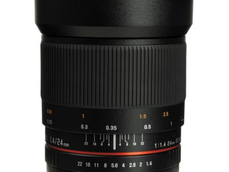 Samyang 24mm T1.5 Manual Focus APS-C Full-Frame Wide Angle Cine Lens for Canon EF-M Mount Mirrorless Cameras | SYDS24M-M Online