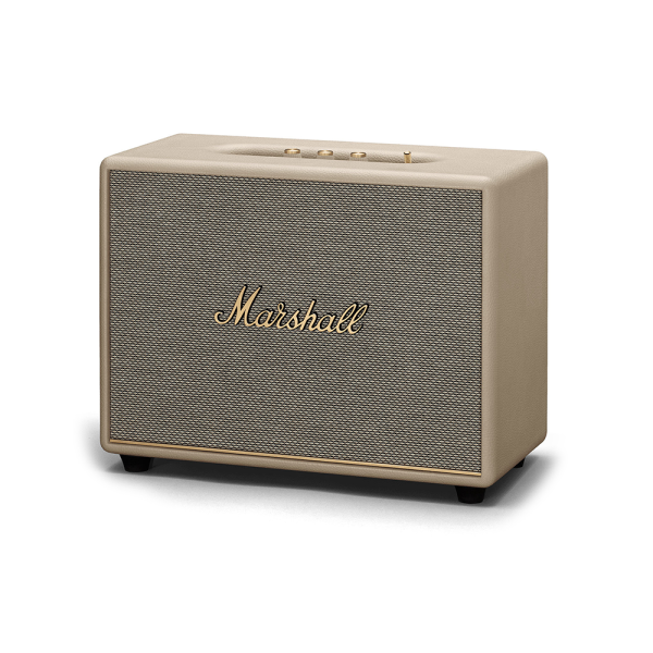 Marshall Woburn III Bluetooth 5.2 Stereo Speaker with 4 Speaker System and Subwoofer, Multi Stream Feature, HDMI, AUX, RCA Inputs and Iconic Amp-Style Design (Cream) on Sale