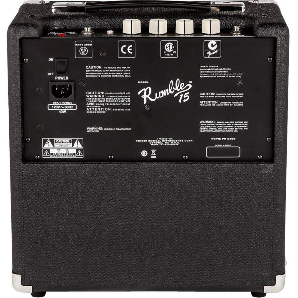 Fender Rumble 15 Electric Bass Combo Amplifier 15watts 120V (230V EUR) Lightweight with 8in Speaker Three-band EQ Headphone Output For Cheap