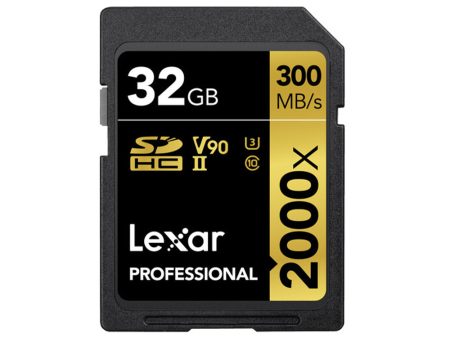 Lexar Professional SDHC Class 10 32GB Memory Card with 2000x Speed Rating LSD2000032G-BNNNG For Discount