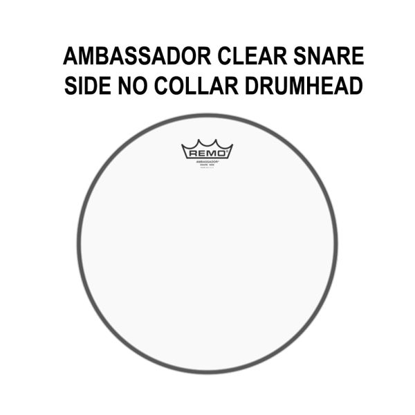 Remo Ambassador 14  Clear Snare No Collar Drum Head with 3 Mylar Clear Film, Full Bodied Marching Sound and Maximum Response & Projection SA-0114-TD For Discount