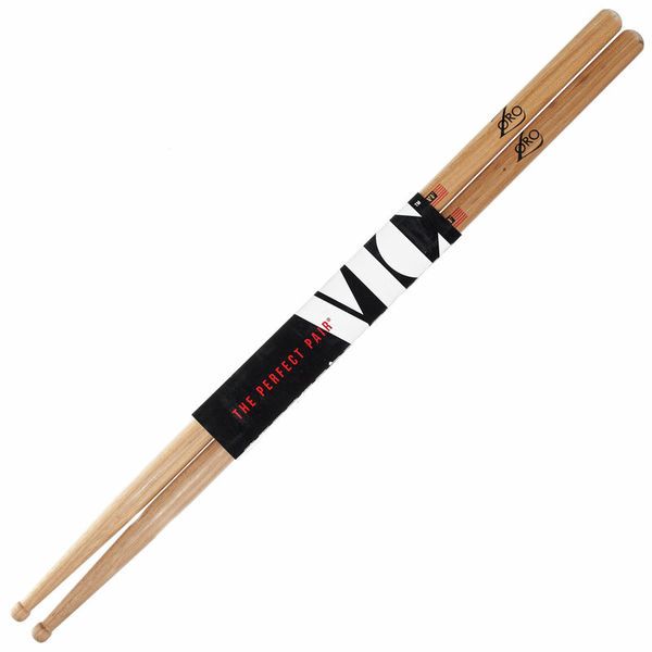 Vic Firth SZ Zoro Signature Lacquer Honey Hickory Barrel Tip Drumsticks with Medium Taper for Drums and Cymbals For Discount