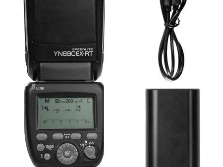 Yongnuo YN690EX-RT Speedlite High-Speed Camera Flash with 2000mAh Li-ion Battery, 600MHz Flash Frequency for Canon DSLR Cameras Hot on Sale